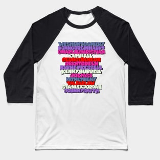 Jazz Legends in Type: The Jazz Guitarists Baseball T-Shirt